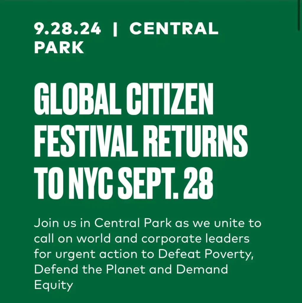 LISA Global Citizen Festival @NYC USA