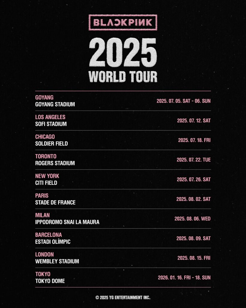 BLACKPINK 2025 WORLD TOUR