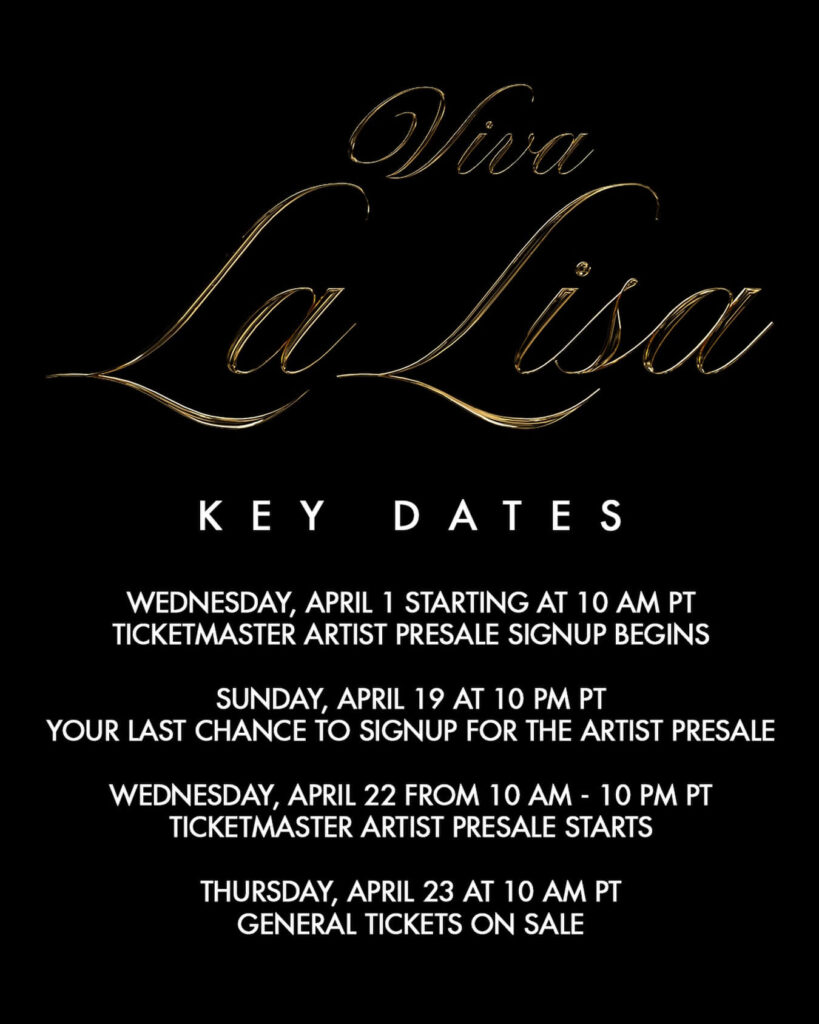 LISA Viva La Lisa Las Vegas Residency 2026